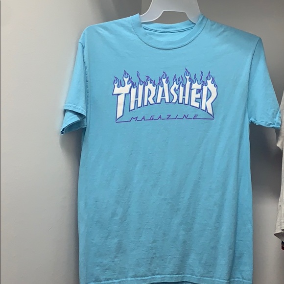 Thrasher Tops - Thrasher Men’s Blue short sleeve shirt!